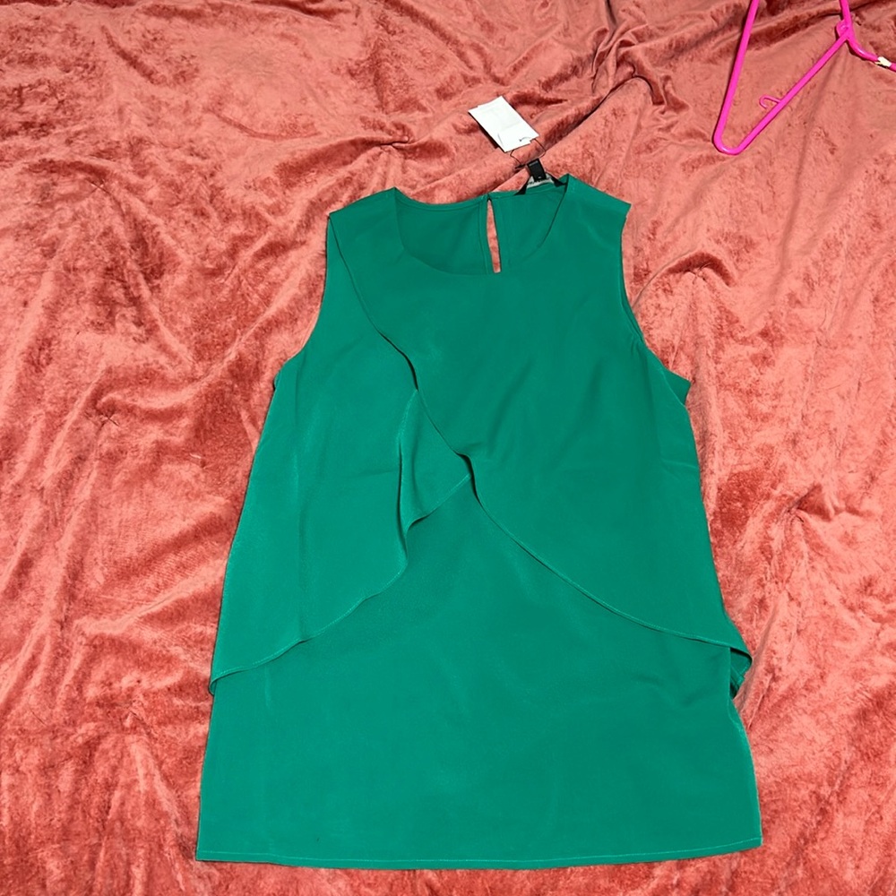 NWT Green Medium Banana Republic Layered Shirt
